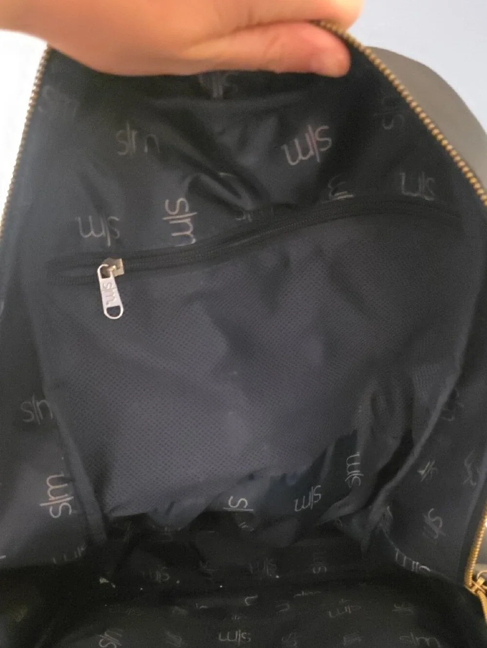Simple Modern Brand Legacy Vegan Leather Backpack - BLACK with Gold Zippers